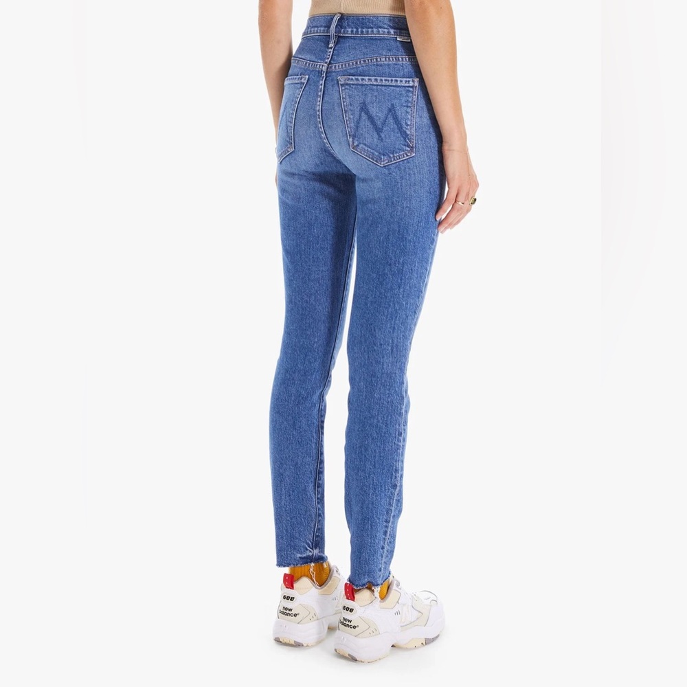MOTHER The Stunner Ankle Fray Jeans in Crate Digger size 25
